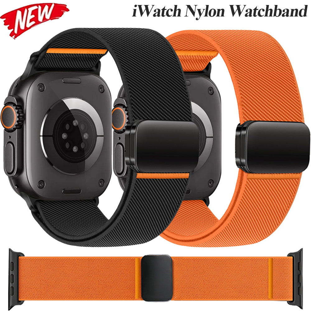 Milanese Loop Magnetic - Nylon band met lus voor Apple