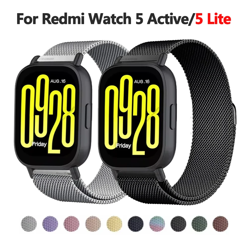 Milanese Loop Magnetic - 22mm Magnetische Loop Band Voor Redmi