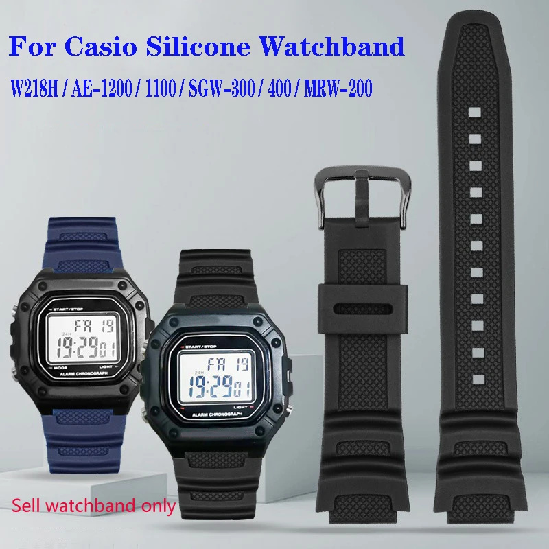Nato Strap Nylon - Rubberen Band voor Casio AE-1200WH AQ-S810W