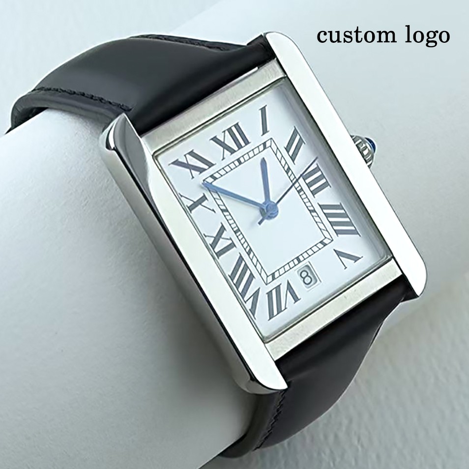 Cartier Watch Tank - Hoogwaardig quartz uurwerk herenhorloge, vierkant horloge