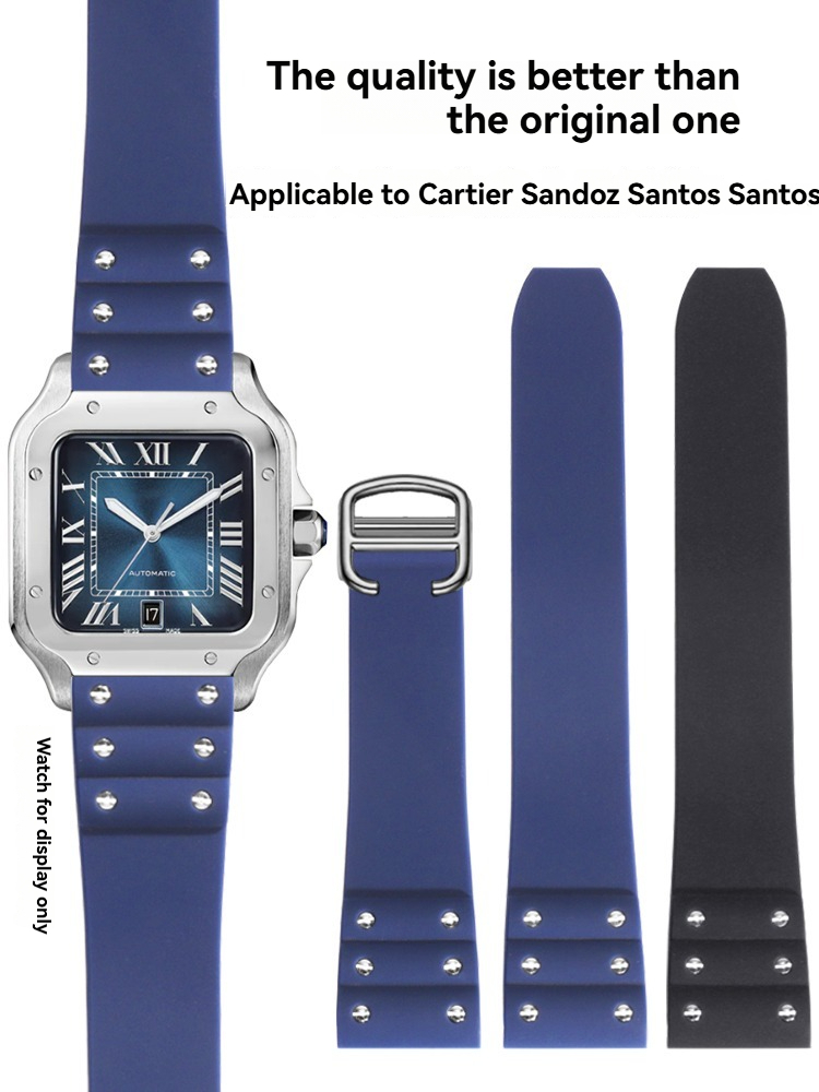 Waterdichte siliconen horlogeb - Cartier Watch Santos recensie en prijs