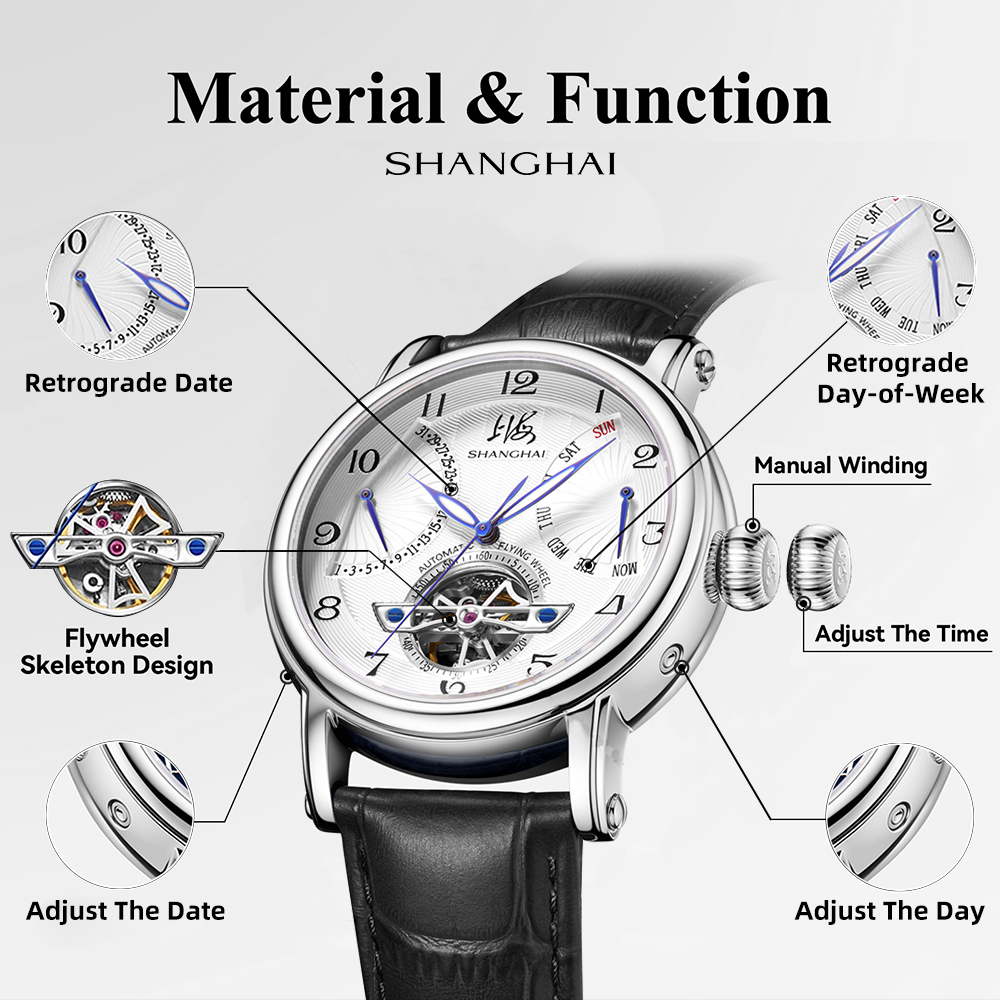 SHANGHAI Herenhorloge met dag- - Omega Watch Constellation recensie en prijs