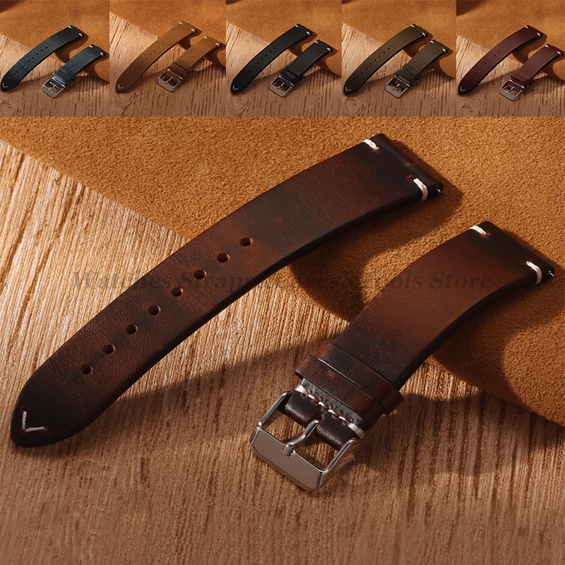 Handgemaakte retro oliewas led - Suede Strap Watch recensie en prijs